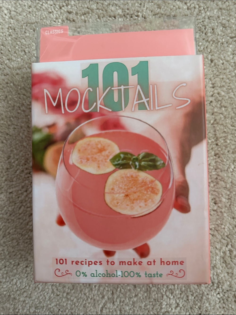 101 Mocktails Recipe Deck - Pink Non-Alcoholic Drink Ideas